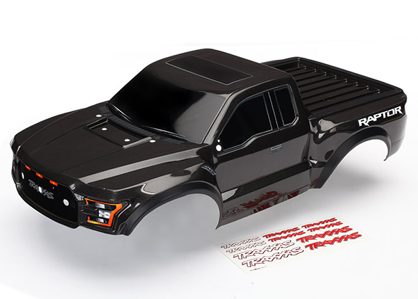 Traxxas Body 2017 Ford Raptor black (heavy duty)/ decals - TRX5826A