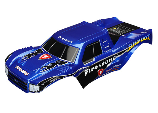 Traxxas Body, Bigfoot Firestone, Officially Licensed replica (painted, decals applied) - TRX3658