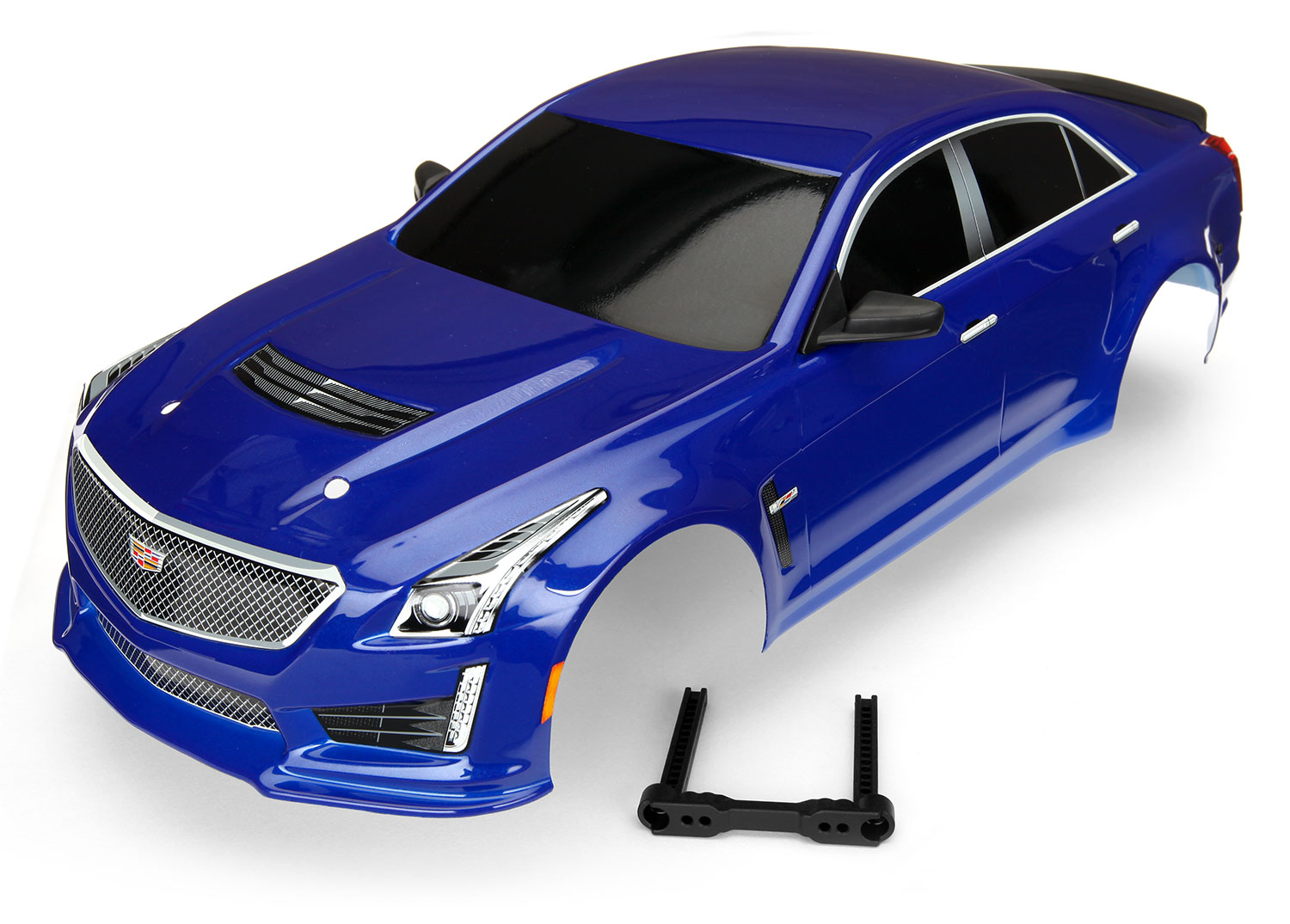 Traxxas Body, Cadillac CTS-V, blue (painted, decals applied) - TRX8391A