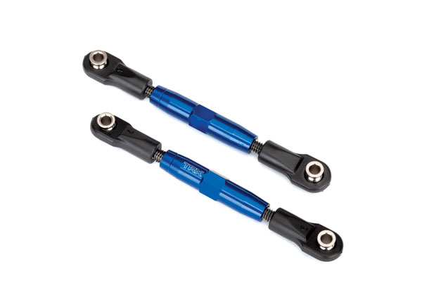 Traxxas Camber links, front (TUBES blue-anodized, 7075-T6 aluminum, stronger than titanium) (83mm) (2)/ rod ends, rear (4)/ rod ends, front (4)/ aluminum wrench (1) - TRX3643X