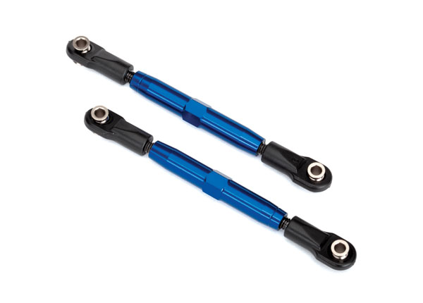 Traxxas Camber links, rear (TUBES blue-anodized, 7075-T6 aluminum, stronger than titanium) (73mm) (2)/ rod ends, rear (4)/ rod ends, front (4)/ aluminum wrench (1) - TRX3644X