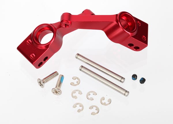 Traxxas Carriers, stub axle (red-anodized 6061-T6 aluminum) (rear) (2) - TRX1952A