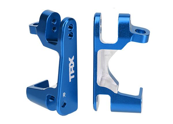 Traxxas Caster blocks c-hubs aluminum left & right blue-anodized - TRX6832X