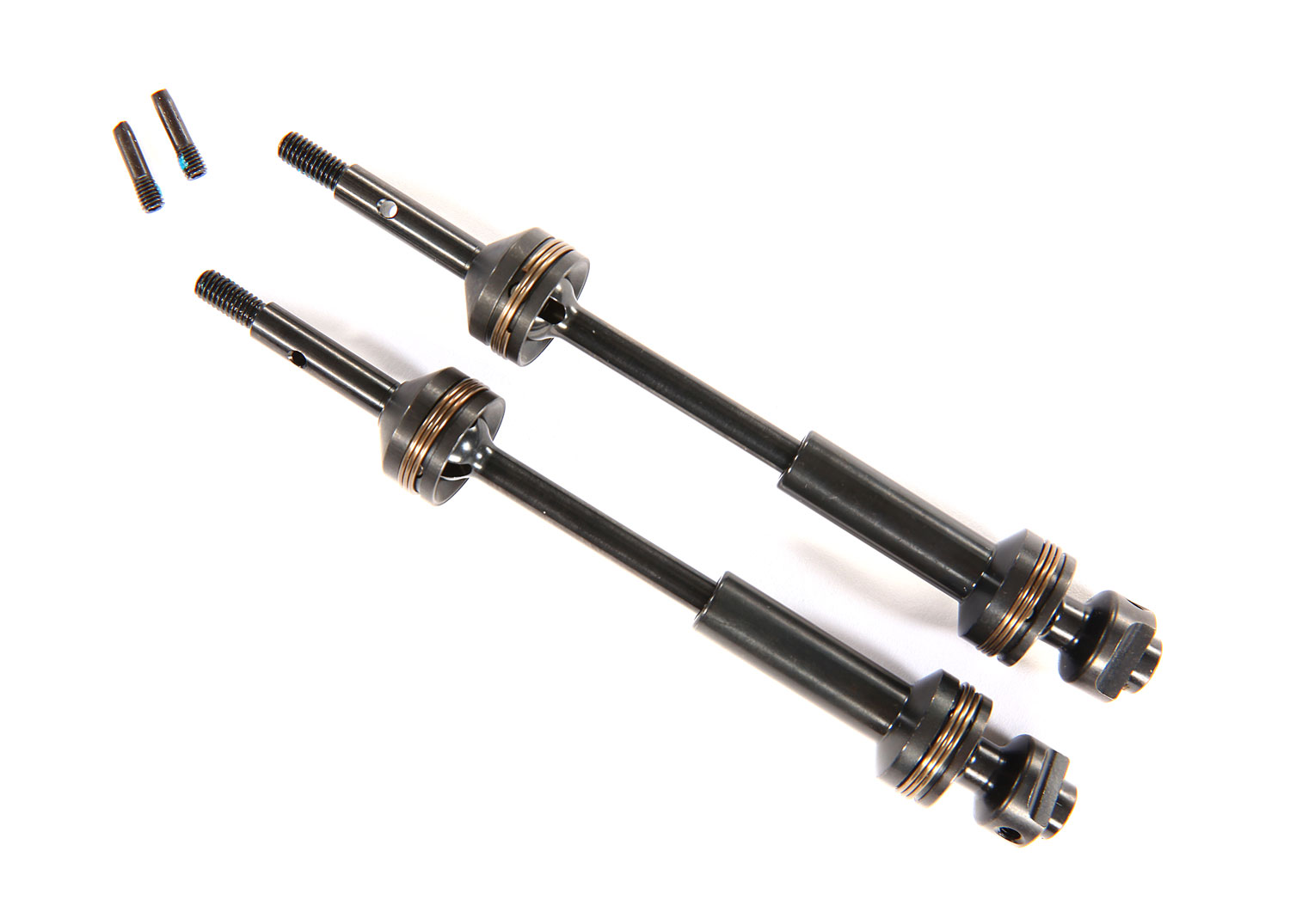Traxxas Driveshafts, rear, steel-spline constant-velocity (complete assembly) (2) - TRX9052X