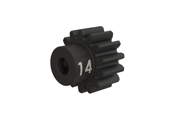 Traxxas Gear, 14-T pinion (32-p), heavy duty (machined, hardened steel)/ set screw - TRX3944X