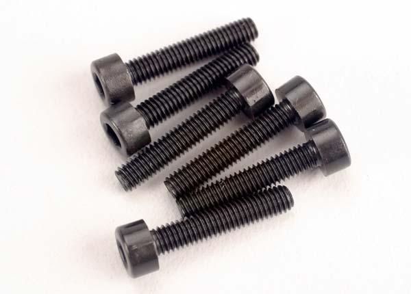 Traxxas Head screws, 3x15mm cap-head machine (hex drive) (6) (TRX 2.5) - TRX2586