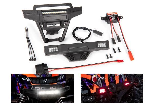 Traxxas LED Light Set, Complete (Includes Front and Rear Bumpers with LED Lights, 3-Volt Accessory Power Supply, and Power Tap Connector (with cable) (Fits TRX9011 Body) - TRX9095