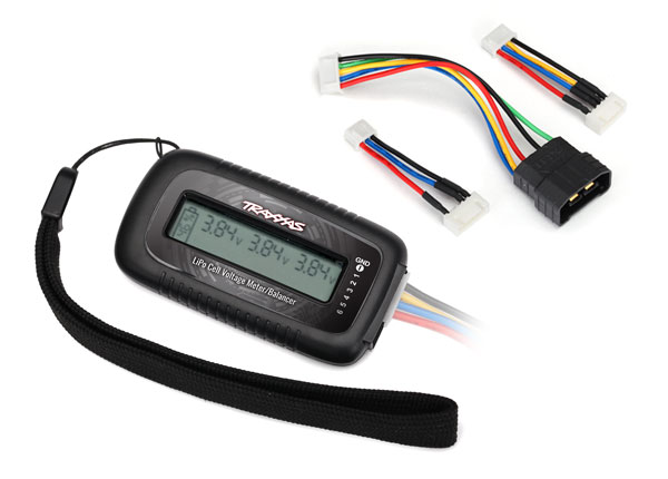 Traxxas LiPo cell voltage checker/balancer includes TRX2938X adapter for Traxxas iD batteries - TRX2968X