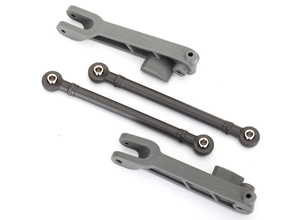 Traxxas Linkage, sway bar, rear (2) (assembled with hollow balls)/ sway bar arm (left & right) - TRX8597