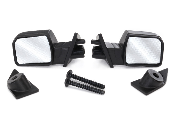 Traxxas Mirrors side (left & right)/ mounts (left & right)/ 2.6x8mm BCS (2) - TRX5829