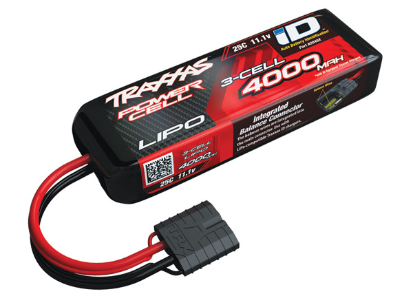 Traxxas Power Cell LiPo 4000mAh 11.1V 3S 25C ID 1:10 - 1:8 - TRX2849X