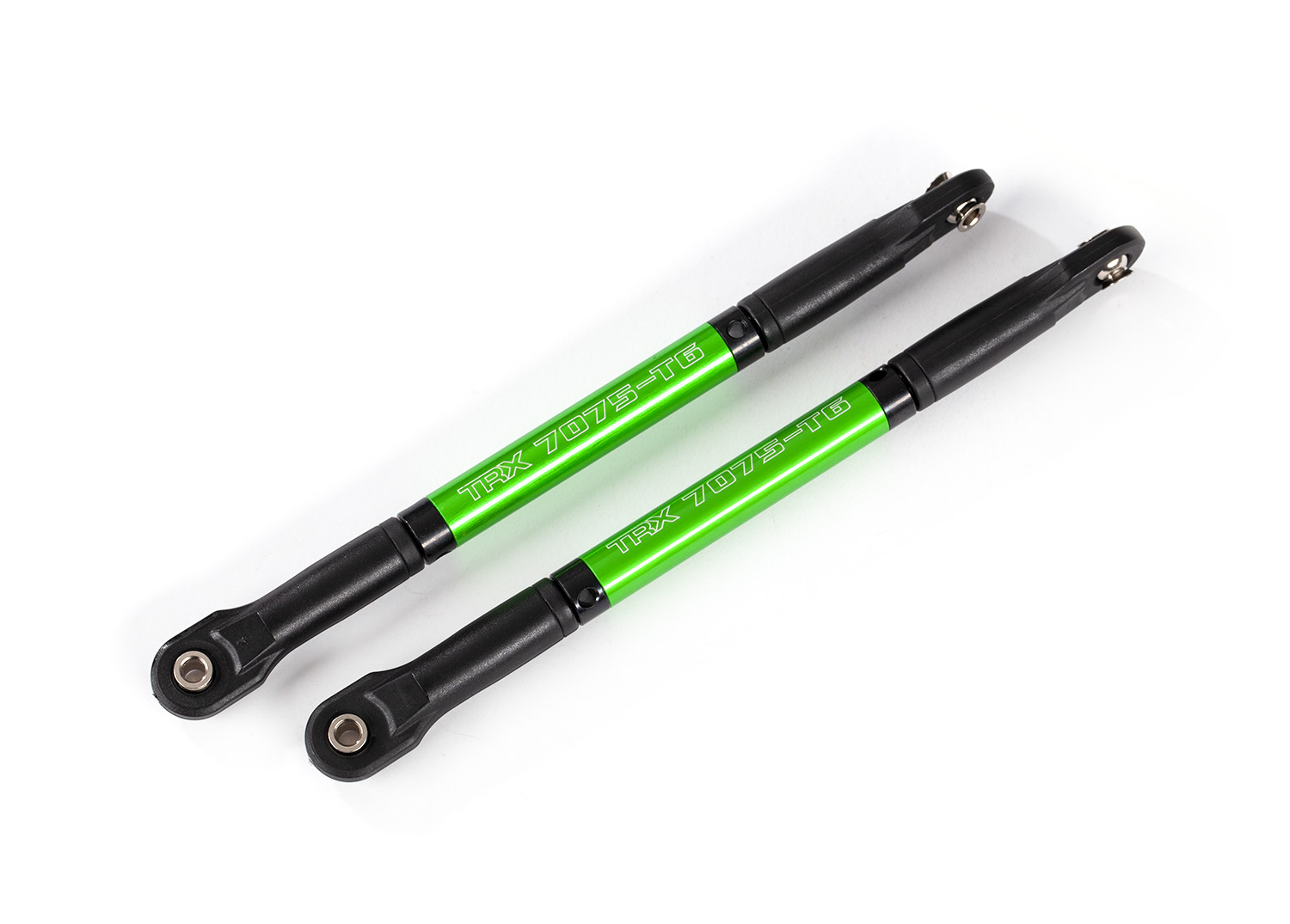 Traxxas Push rods, aluminum (green-anodized), heavy duty (2) (assembled with rod ends and threaded inserts) - TRX8619G