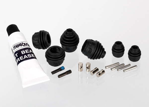 Traxxas Rebuild kit, steel-splined constant-velocity driveshafts (includes pins, dustboots, lube, and hardware) - TRX6757
