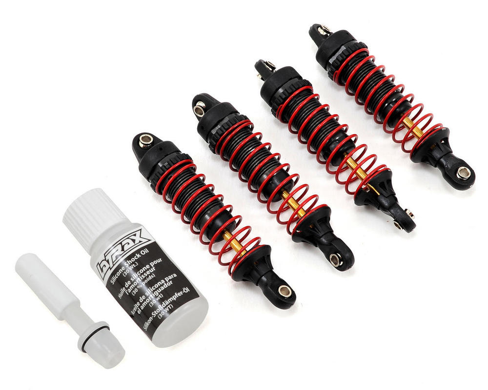 Traxxas Shocks, GTR hard-anodized, PTFE-coated aluminum bodies with TiN shafts (fully assembled w/ springs) (4) / 2.5x10mm CS (8) - TRX7665