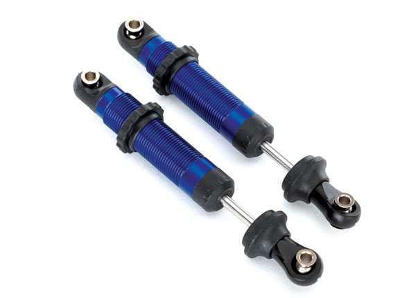 Traxxas Shocks, GTS, aluminum (blue-anodized) (assembled with spring retainers) (2) - TRX8260A