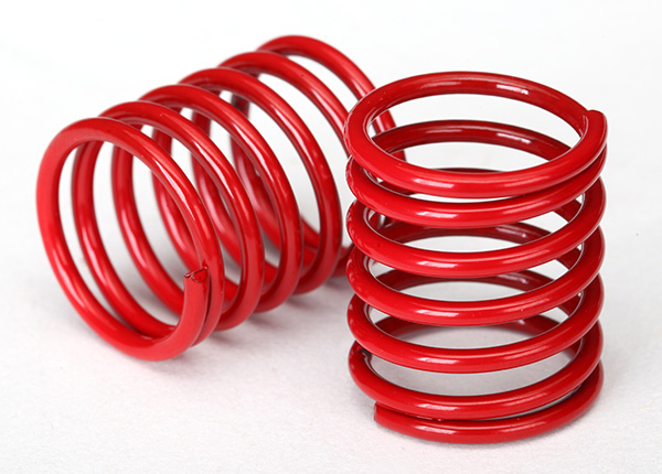 Traxxas Spring, shock (red) (3.7 rate) (2) - TRX8362