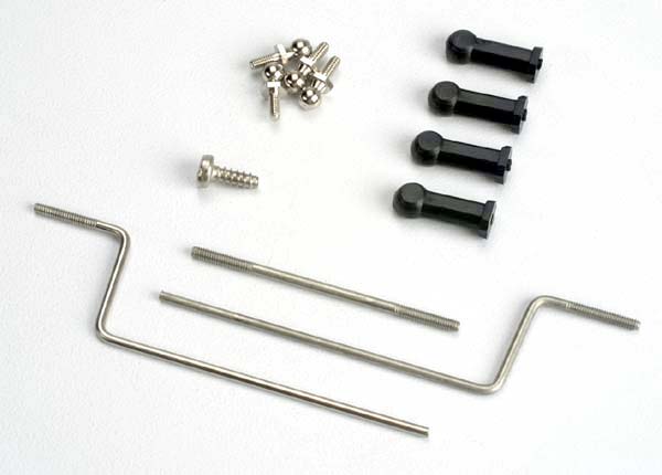 TRX1532 - Outdrive connecting rod/nylon ball connector ends (4)/chrome ball connectors (4)/steering servo rods (2)/ steering servo horn with 2.6 x 8mm screw