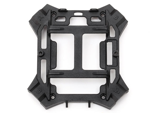 TRX6624 -  Main frame, lower (black) / 1.6x5mm BCS (self-tapping) (4)