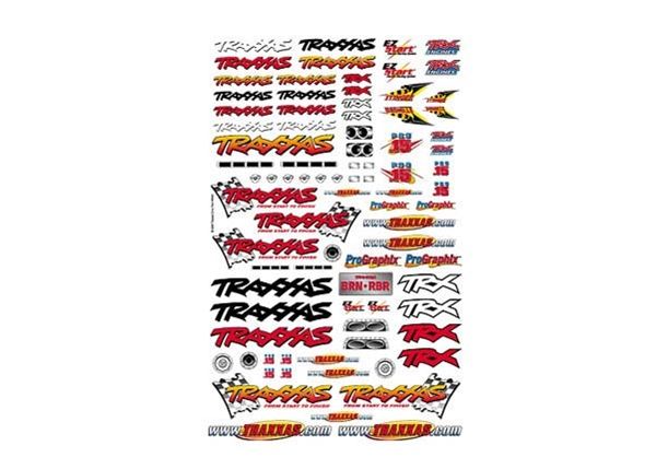 Traxxas Official Team Traxxas racing decal set (flag logo/ 6-color) - TRX9950