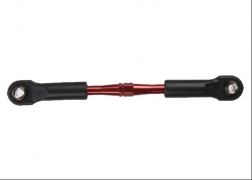 Traxxas Turnbuckle aluminum red-anodized camber link, rear, 49mm assembled with rod ends & hollow balls - TRX3738