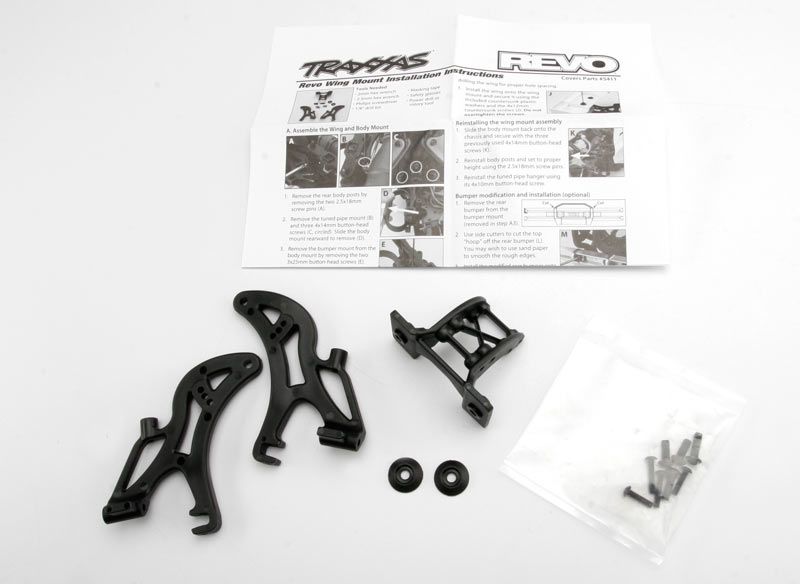 Traxxas Wing mount, Revo (complete minus wing, part TRX5412 or other) - TRX5411