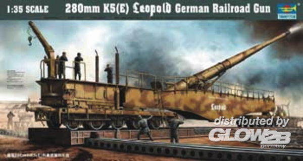 Trumpeter Eisenbahngeschutz Leopold 280mm K5 E - 1:35 bouwpakket