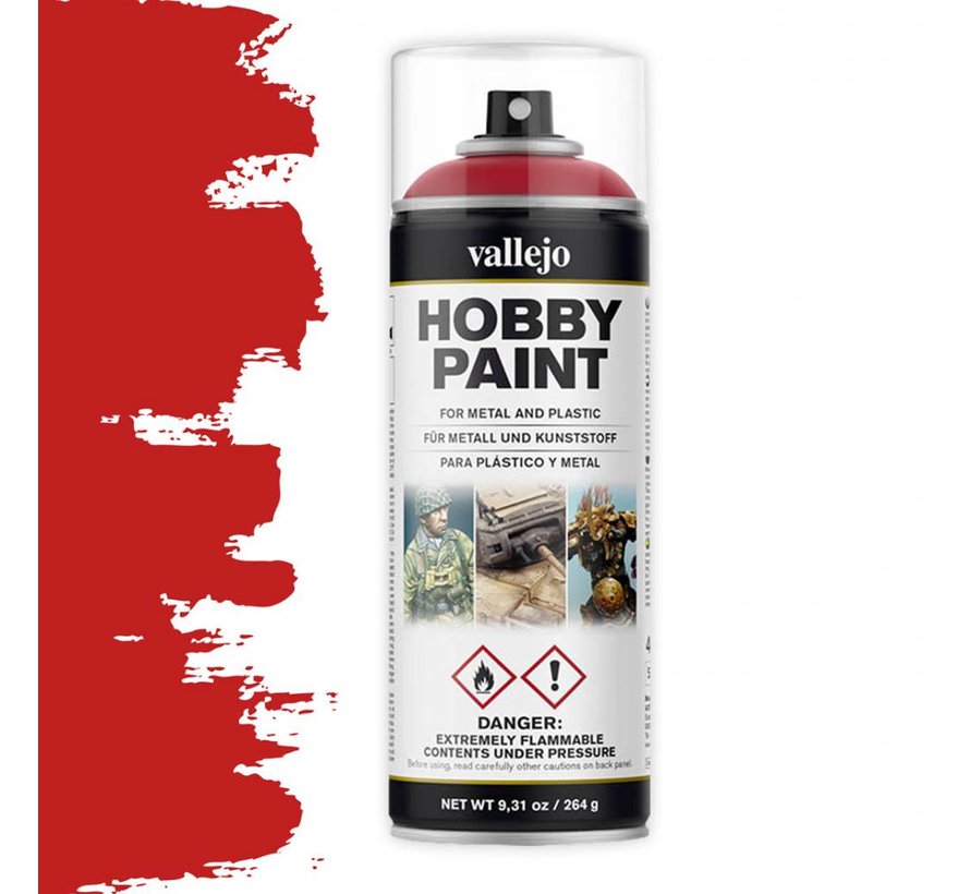 Vallejo Hobby Paint Fantasy Bloody Red spuitbus - 400ml - 28023
