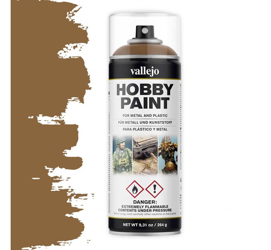 Vallejo Hobby Paint Fantasy Leather Brown spuitbus - 400ml - 28014