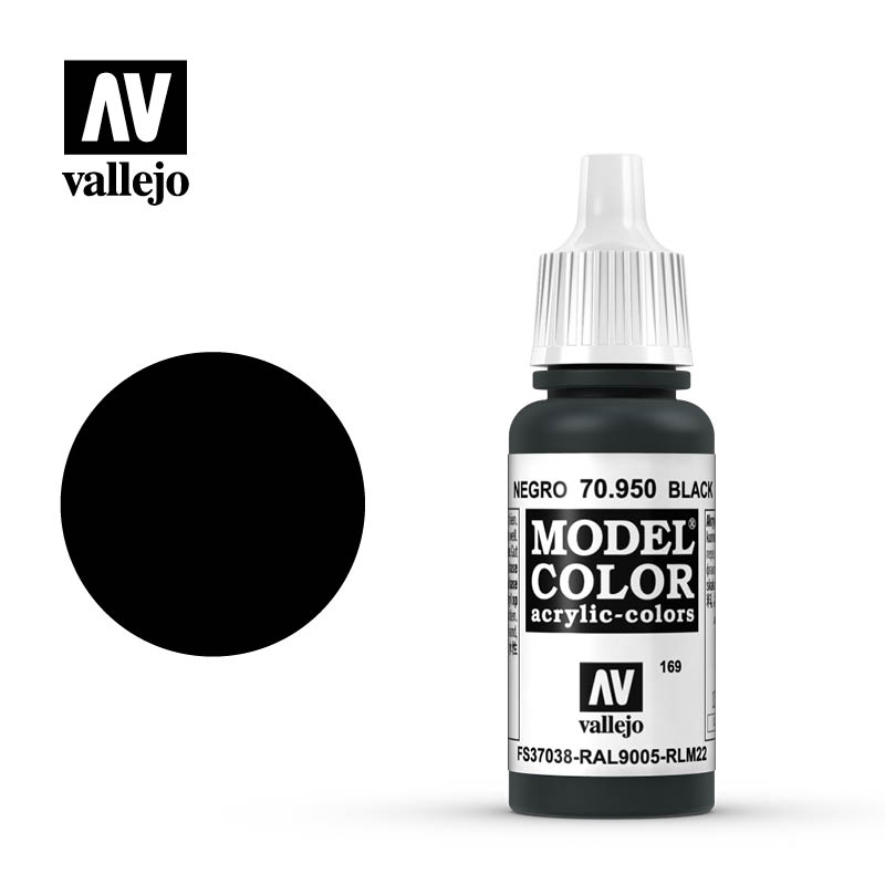 Vallejo Model Color Black -17ml -70950