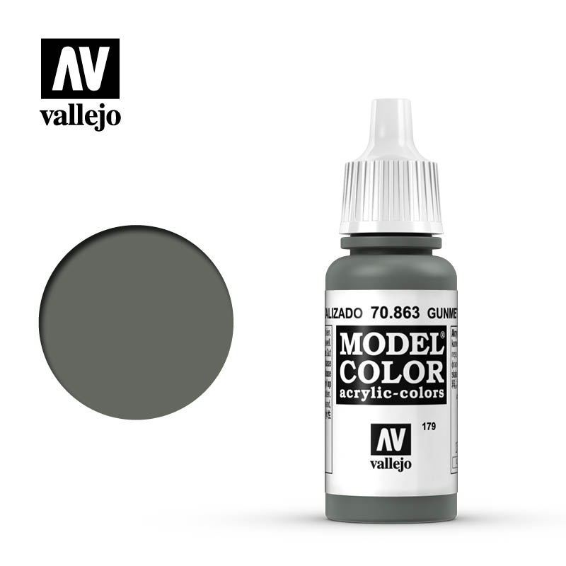 Vallejo Model Color Gunmetal Grey -17ml -70863