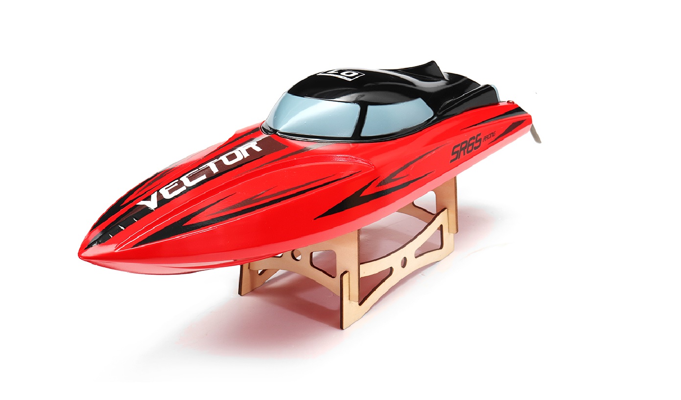 Volantex Vector SR65 Brushless Racing Boat RTR rood compleet met lipo accu