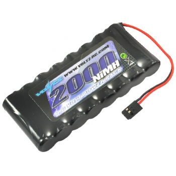 Voltz 2000mAh 9.6v TX Flat Battery with Futaba Connector