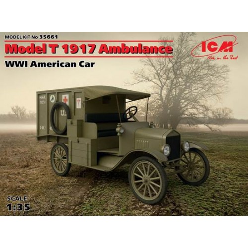 WWI American Car Model T 1917 Ambulance 1:35 - 35661