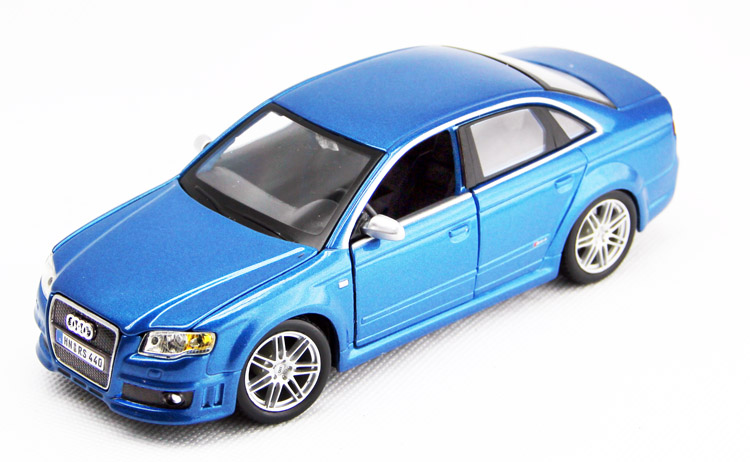 Burago Audi RS4 blauw Schaalmodel 1:24