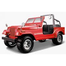 burago jeep wrangler rood schaalmodel 1:24