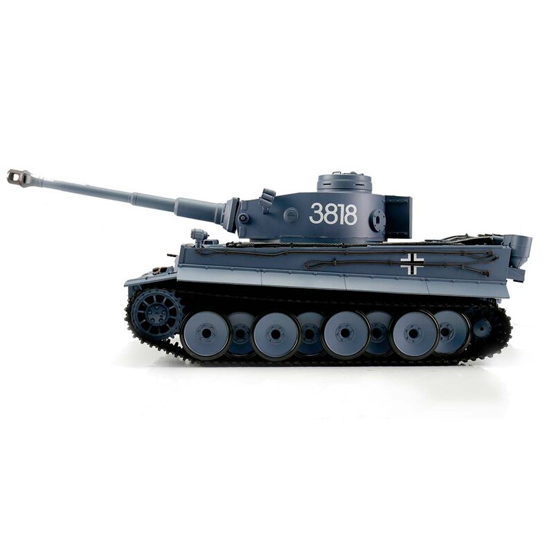 Torro 1/16 RC Tiger I Grijs BB+IR (nieuwe 2021 versie)