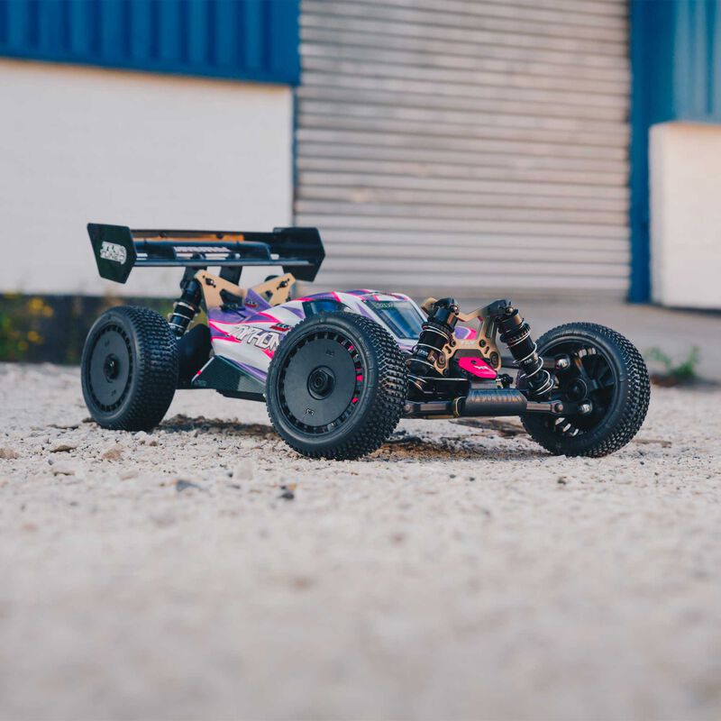ARRMA TLR Tuned TYPHON 1/8 Race Buggy 4WD Roller Pink/Purple
