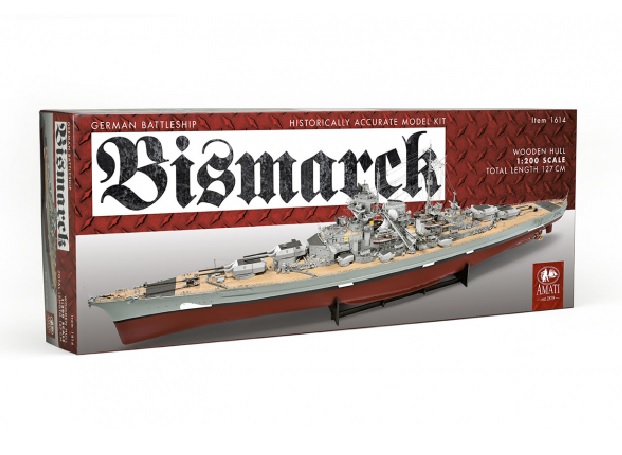 Oriënteren geboorte verdieping Amati Bismarck houten scheepsmodel 1:200 · Toemen Modelsport