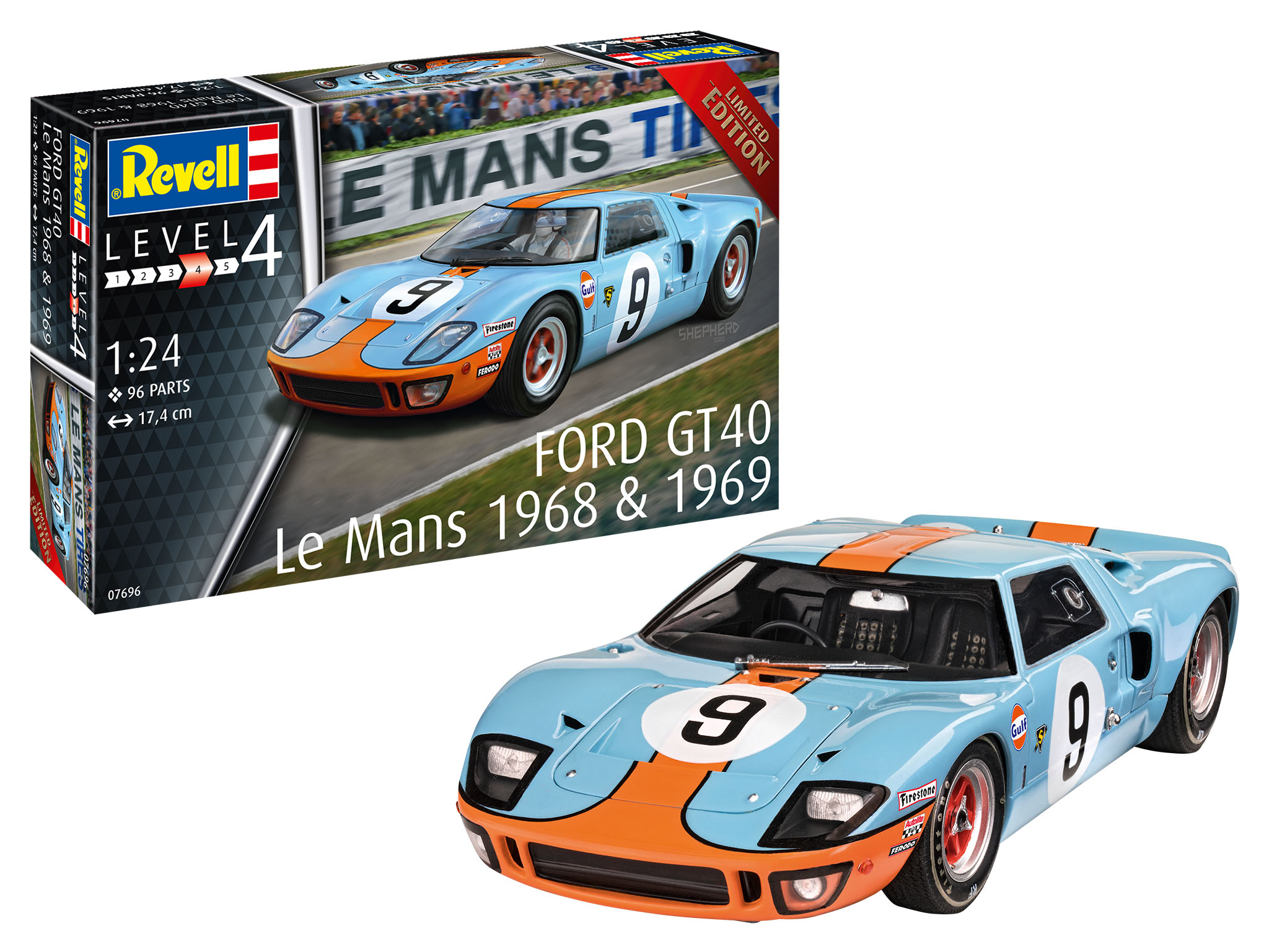 Revell Ford GT 40 Le Mans 1968 in 1:24 bouwpakket