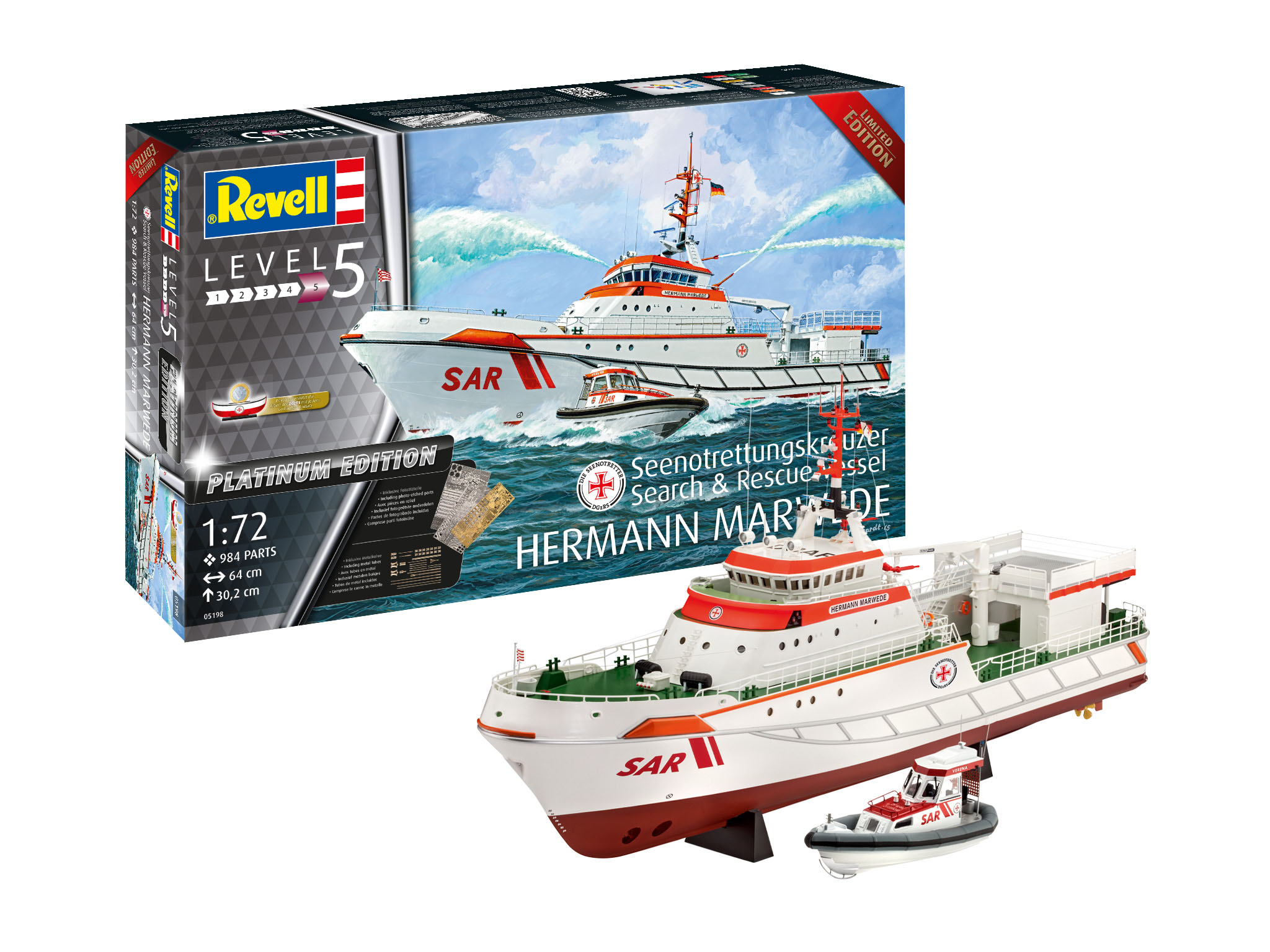 Revell Platinum Edition Search & Rescue Vessel HERMANN MARWEDE in 1:72 bouwpakket