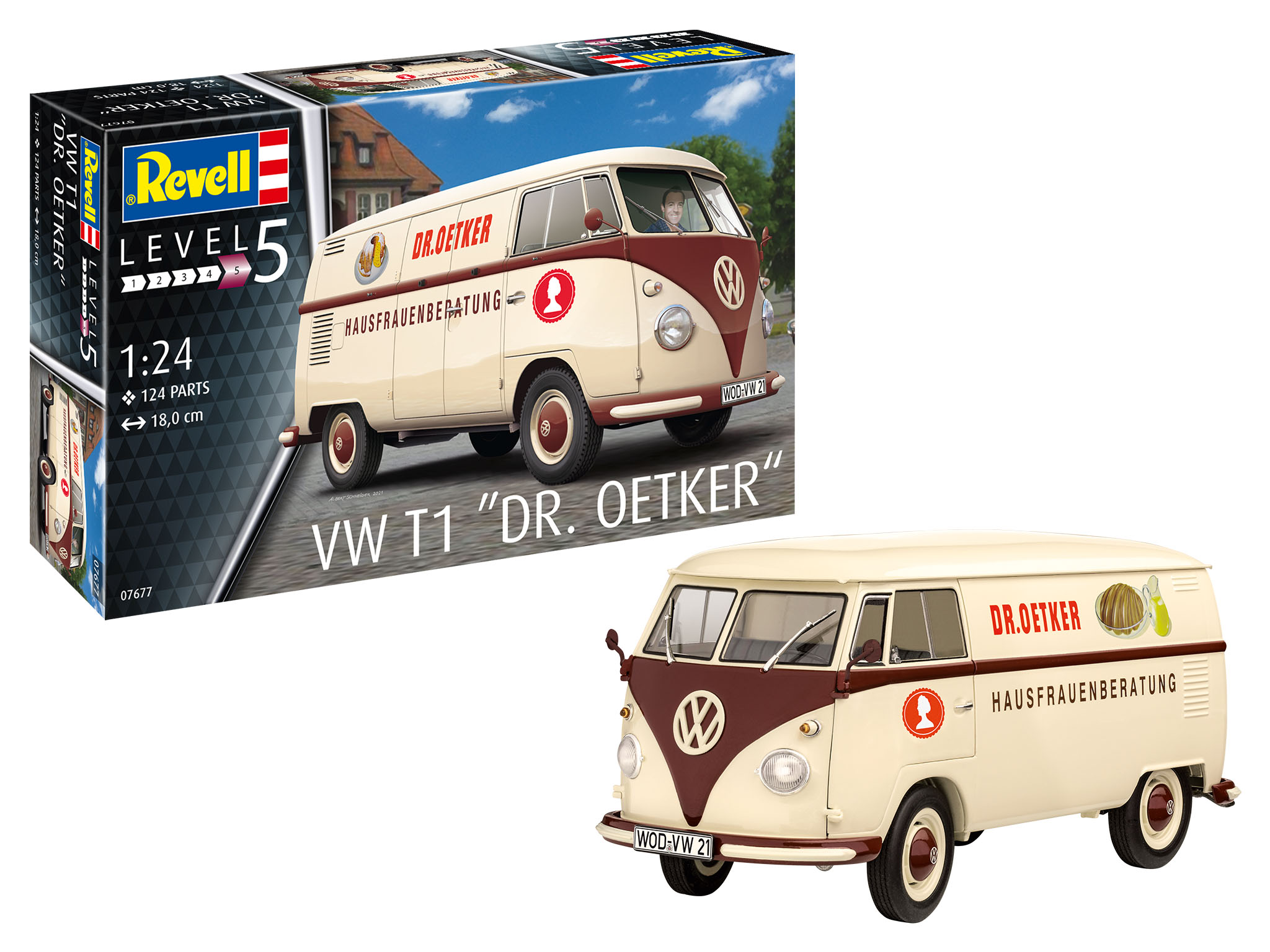 Revell VW T1 "Dr. Oetker" in 1:24 bouwpakket