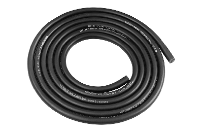 Team Corally - Ultra V+ Siliconen kabel - Super flexibel - Zwart - 14AWG - 1018 / 0.05 Strengen - BD 3.5m - C-50121