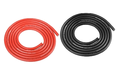 Team Corally - Ultra V+ Siliconen kabel - Super flexibel - Zwart en Rood - 14AWG - 1018 / 0.05 Strengen - BD 3.5mm - 2x 1m -  C-50122