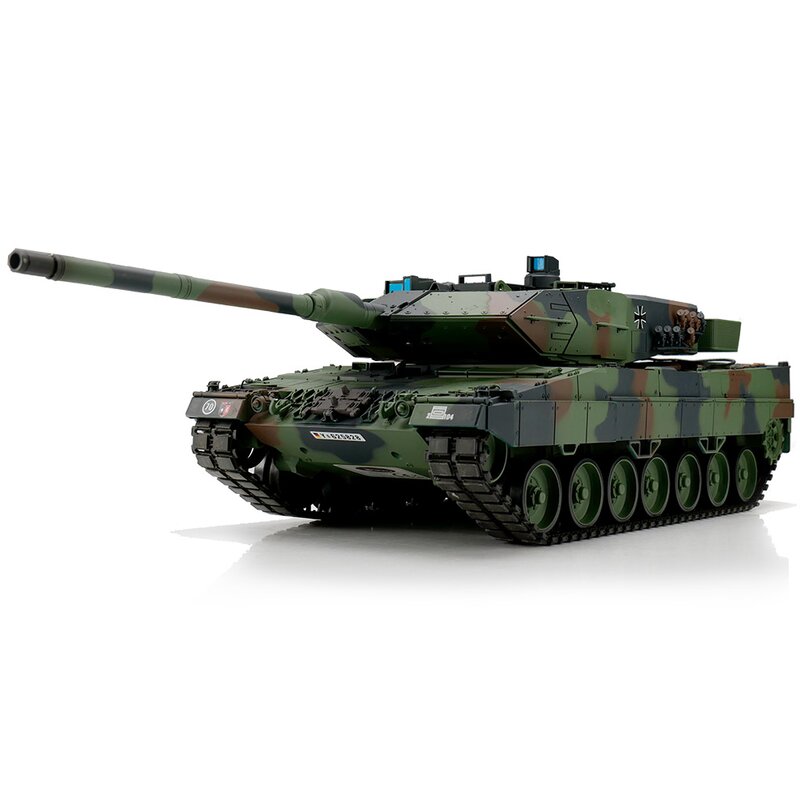 Torro 1/16 RC Leopard 2A6 Camouflage  BB+IR met metalen tracks (nieuwe 2021 versie)