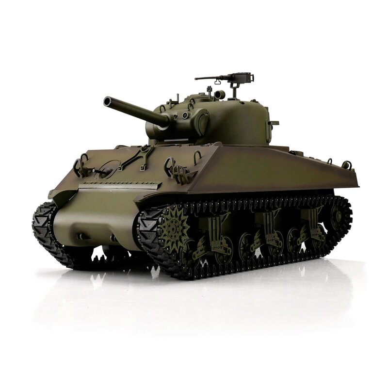 Torro 1/16 RC M4A3 Sherman Groen BB+IR (nieuwe 2021 versie)