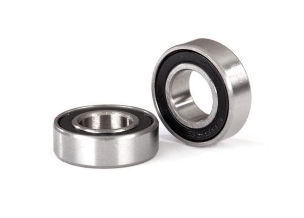 Traxxas Ball bearings, black rubber sealed (8x16x5mm) (2) - TRX5118A