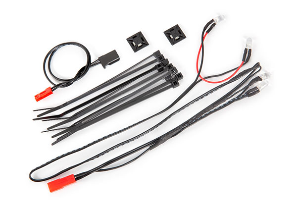 Traxxas LED light harness/ power harness/ zip ties (9)/ mounts (2) (fits TRX9333 or 9335 body) - TRX9385