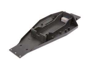Traxxas Lower chassis (black) (166mm long battery compartment) (fits both flat and hump style battery packs) (use only with TRX3725R ESC mounting plate) - TRX3728