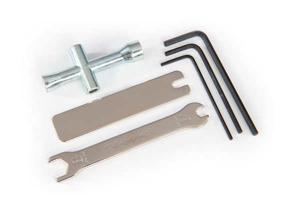 Traxxas Tool set (includes 1.5mm hex wrench / 2.0mm hex wrench / 2.5mm hex wrench/ 4-way wrench/ 8mm & 4mm wrench/ U-joint wrench) - TRX2748R