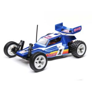 losi 1/16 mini jrx2 brushed 2wd buggy rtr blue